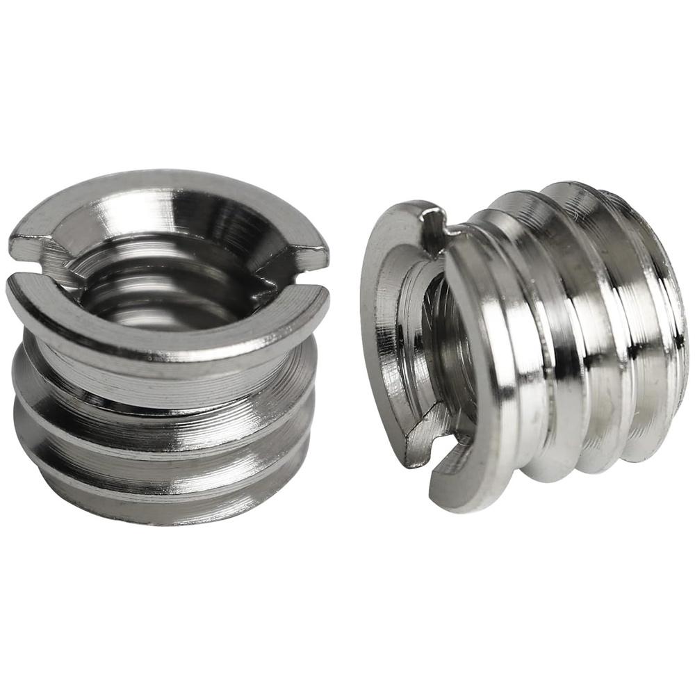 5 шт. Адаптер резьбы штатива 1/4"-20 (резьба внутренняя) на 3/8"-16 (резьба наружная), из нержавеющей стали, стандартный винтовой преобразователь для штатива монопода DSLR камеры