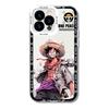 Прозрачный чехол «Ангельские глазки» для Apple 14 Pro Max, iPhone 15 Plus, XR — дизайн Луффи и Зоро.