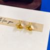 DIY Accessories Solid Silver Bees Earring 925 Sterling Silver Fine Jewelry Earrings