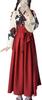 Taisho Roman Hakama Японская одежда Кимоно Косплей Костюм Длинный Маскировка Юката Роза Узор Розы [Lady Lazy] Женщины Женщины (Красный, С)