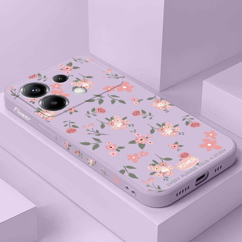 Чехол для телефона с цветочным ароматом для Xiaomi Poco F8 F7 X7 X6 F6 M6 M5 M5S F5 X5 F4 X4 M4 F3 M3 X3 Pro 4G 5G GT Силиконовый чехол