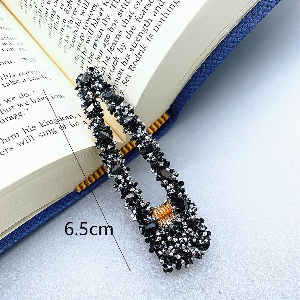 Rhinestone Hair Clip Duckbill Triangle