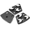 3Pcs Trapezoid Diamond Grinder Concrete Grinding Shoes Cutting Tool Disk Set 16# Black