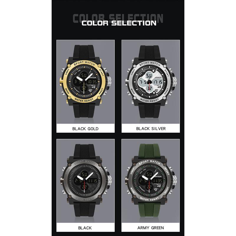 SANDA New Multifunctional Fashion Trend Sports Outdoor Multifunctional Electronic Watch