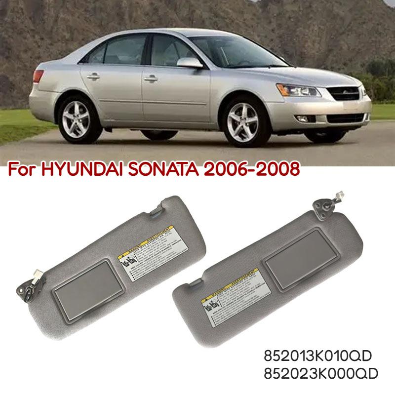 Для HYUNDAI SONATA 2006 2007 2008 Серый Бежевый Левый Правый Козырек Солнцезащитный Козырек Козырек Защитная Пластина с Зеркалом 852013K010QD