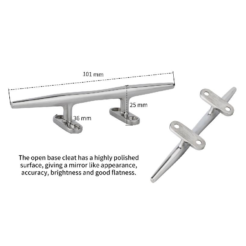 4/5/6 inch Boat Dock Mooring Cleats 316 Stainless Steel Lightweight Bollards Hollow Cleat Marine Hardware Boat Accessories 7