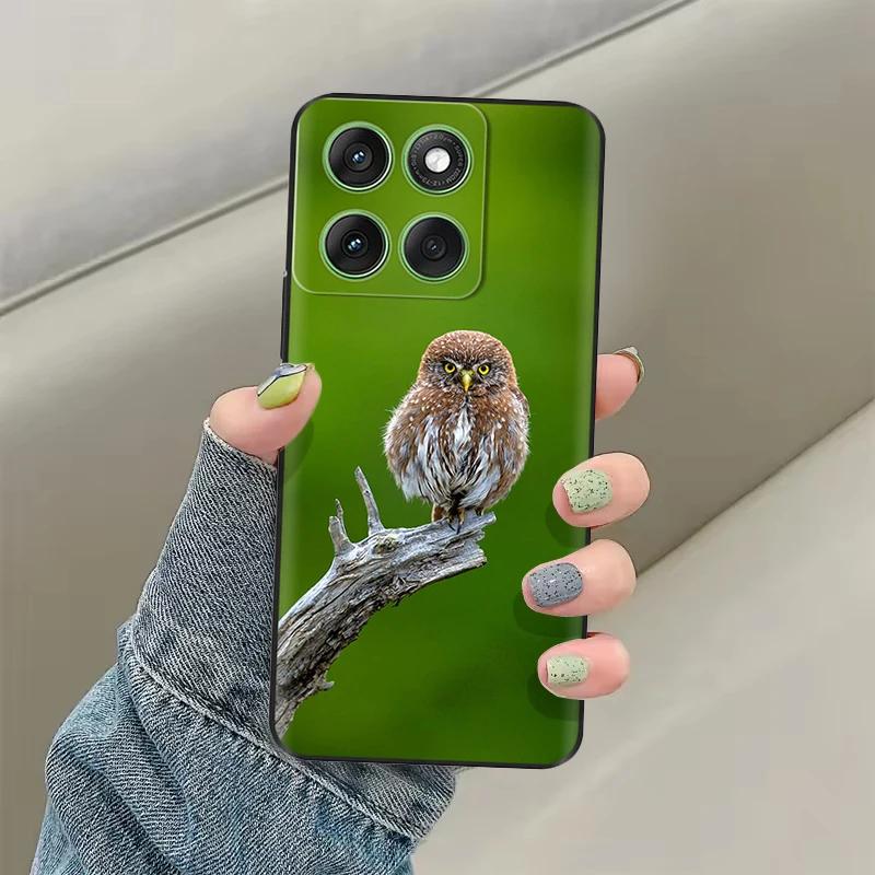 Чехол для Motorola Moto Edge 60 Мягкий ТПУ Силиконовый Черный Чехол для Moto Edge 60s edge60 Pro Роскошный Цветочный Защитный Чехол Сумки