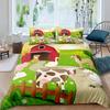 Детский мультяшный комплект постельного белья с изображением животных, зебры, жирафа, лисы, кенгуру, короля, королевы, мальчика, девочки, кролика, дикой природы, полиэстеровое одеяло