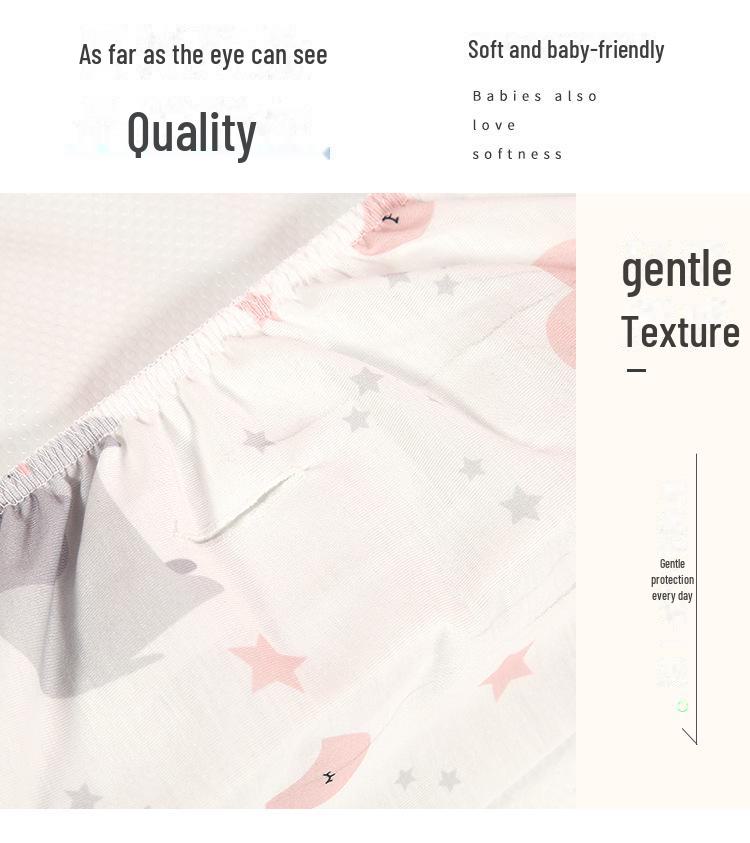 Мягкий трикотажный чехол для пеленального столика - дизайн Cross-Border со съемной тканью