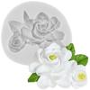 Силиконовая форма с цветком розы, свадебная помадка, инструменты для украшения торта, топпер для кексов, сделай сам, формы для конфет, шоколада и мастики