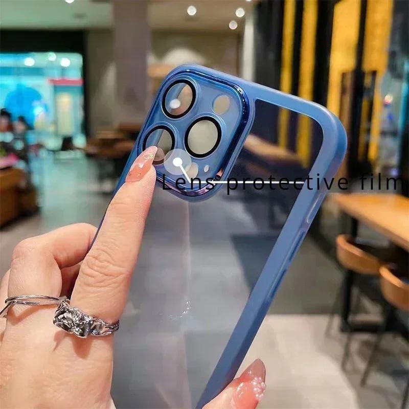 Защитный чехол для объектива камеры для POCO X7 Pro Redmi Turbo 4 Note 14 Pro Plus Note14 4G Блестящий силиконовый прозрачный ТПУ мягкий чехол для Xiaomi POCO X7pro