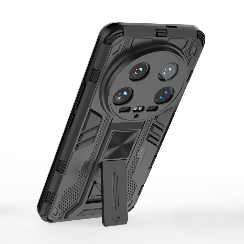 For Xiaomi 14 Ultra Cell Phone Case PC+TPU Scratch-proof Shell with Kickstand