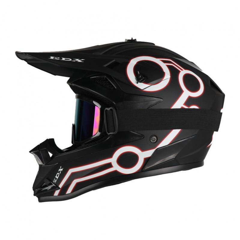 Off-Road Motorcycle Helmet ABS Full Face Dirt Bike DOT Certified Adult Riders