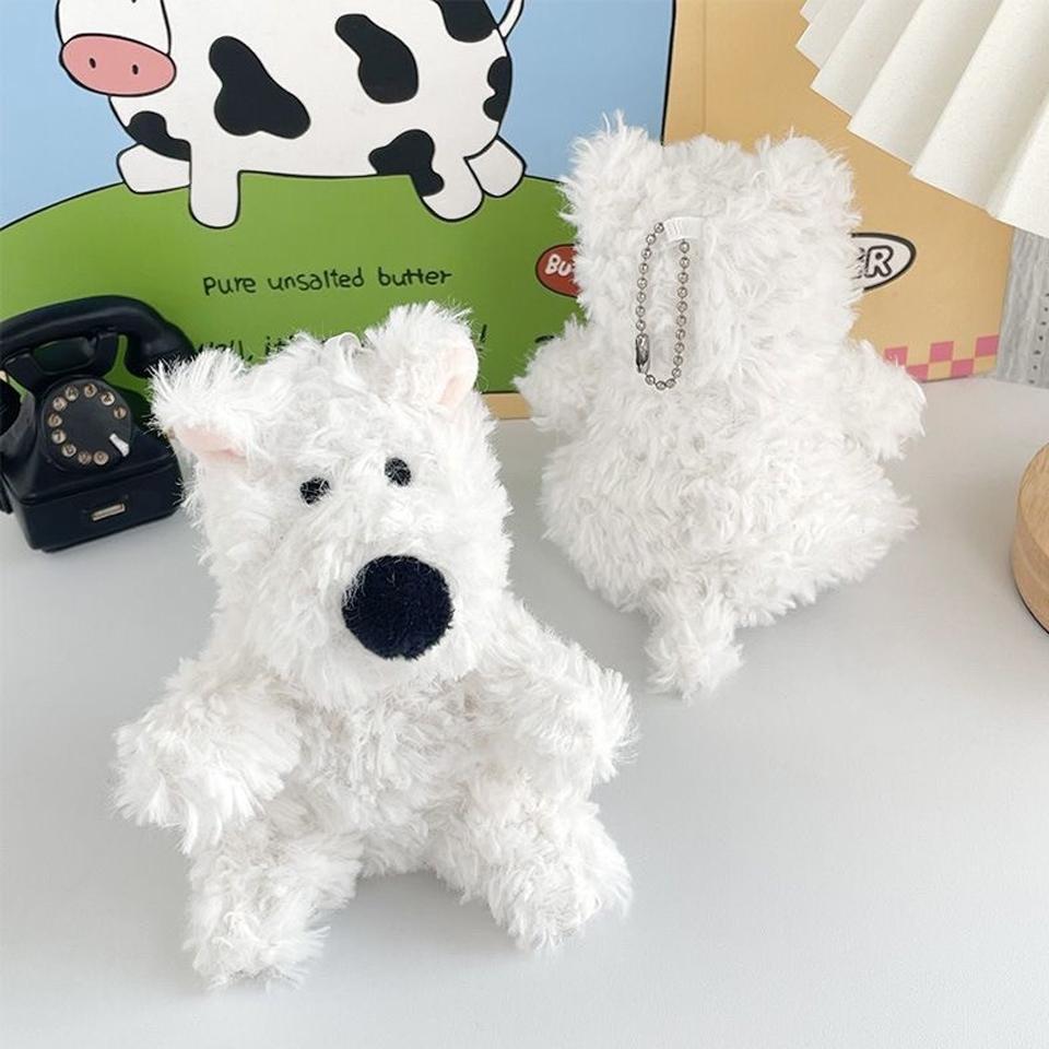 Cute West Highlands Puppy Cartoon Bag Pendant Couple Bag Charms Accessories Gift Bag Charm