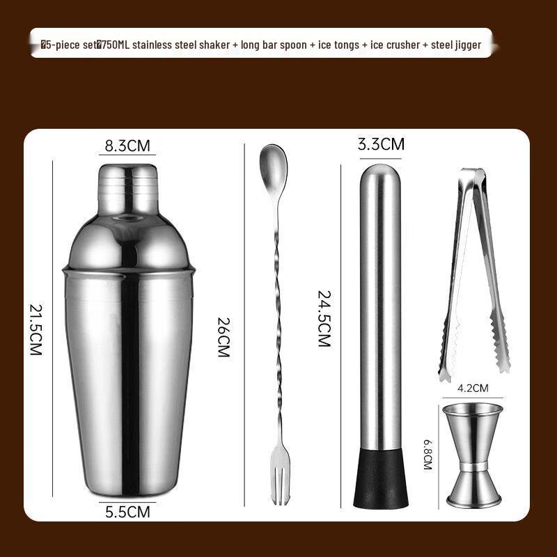 Cocktail Shaker Bartender Tool Set