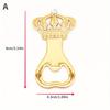 Beer Crown Golden Bottle Opener Party Favors European American Personality Wedding Products Wedding Return Party Gift