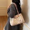 New Fresh Kitty Handbag Stylish Cartoon Large-capacity Tote bag Suitable Shoulder Bag Single Shoulder Bag Kawaii Storage Handbag
