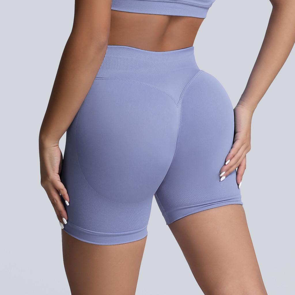 Seamless High Waist Yoga Shorts With Abdominal Compression For Women Fitness And Running