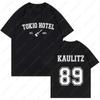 Rock Band Tokyo Hotel Футболка с принтом монограммы Летняя уличная повседневная с коротким рукавом Классическая футболка Унисекс Взрослая уличная одежда Футболка