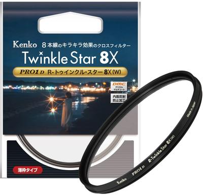 Фильтр Kenko Cross Filter PRO1D Star 72 мм 8 кросс-эффект для ночного освещения, тонкая оправа 825112, специальный R-Twinkle 8X(W) вид, освещение, производство, [Amazon