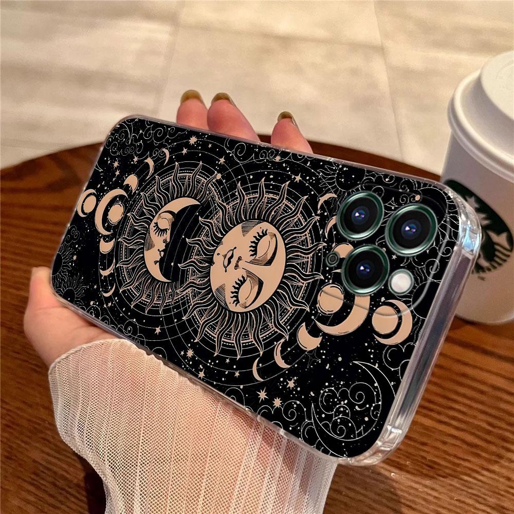 Чехол-футляр с картой Таро Солнце и Луна, Астрология, Магия для Apple iPhone 17 16 15 14 13 12 11 Pro Max 16 Plus 16E 17Air 17Pro Чехол для телефона Funda