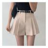 The Pink High Waist Two Pleat Belt Wide Shorts  3 Colors 