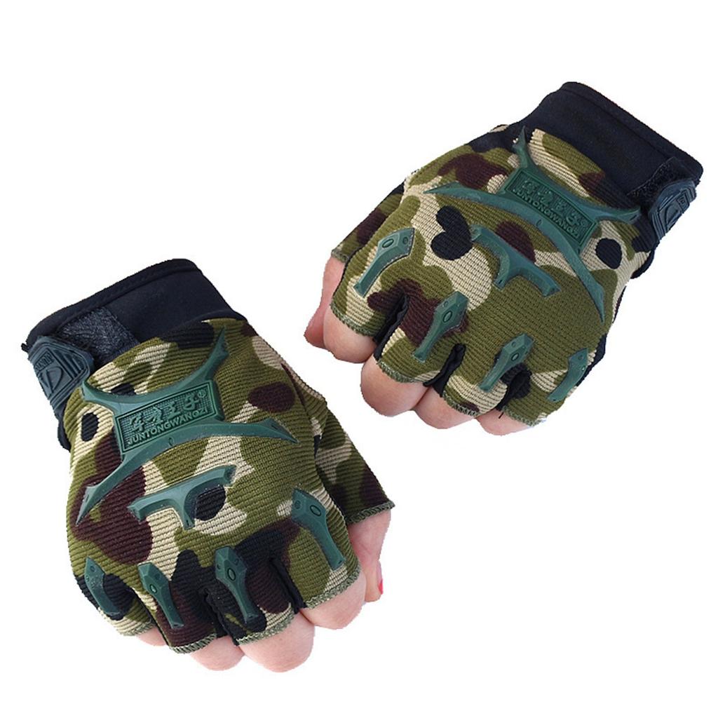 Children's Mountain Climbing And Climbing Exercise Short Finger Gloves