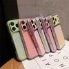 Чехол-сетка с градиентом и бриллиантами, защищенный от падений, для iPhone 16 Pro Max и Apple i15 PRO.