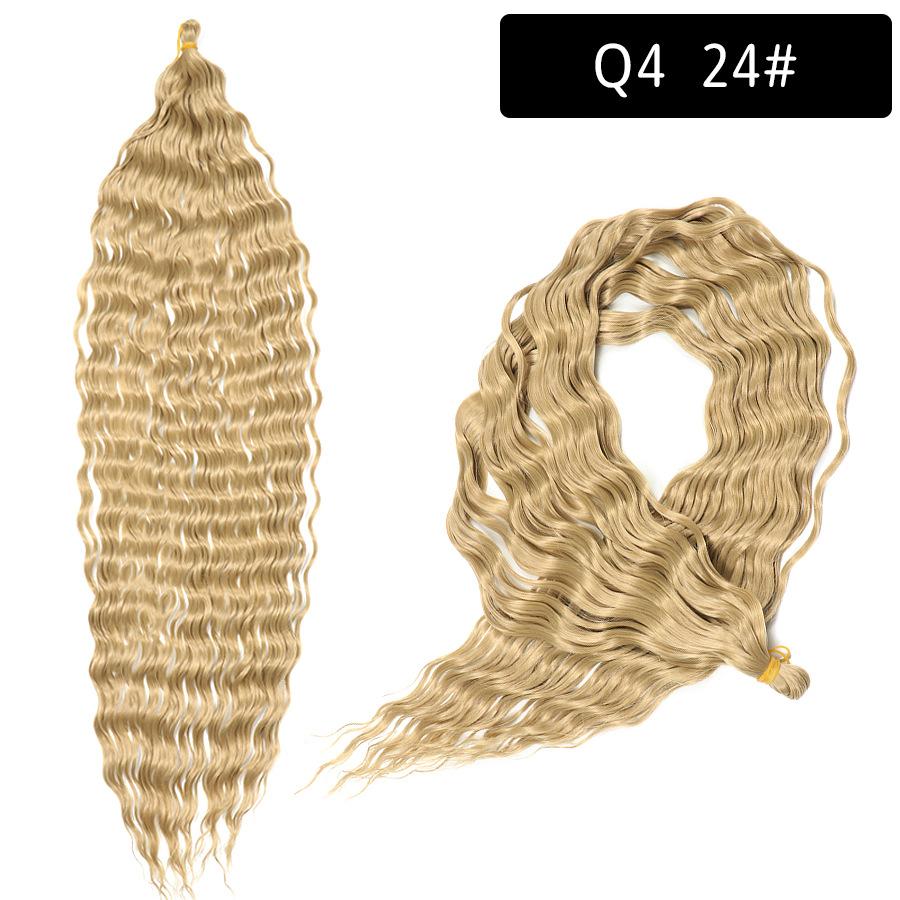 Ocean Deep Wave Kanekalon Crochet Hair 30 inch 120g Long Ombre Synthetic For Women