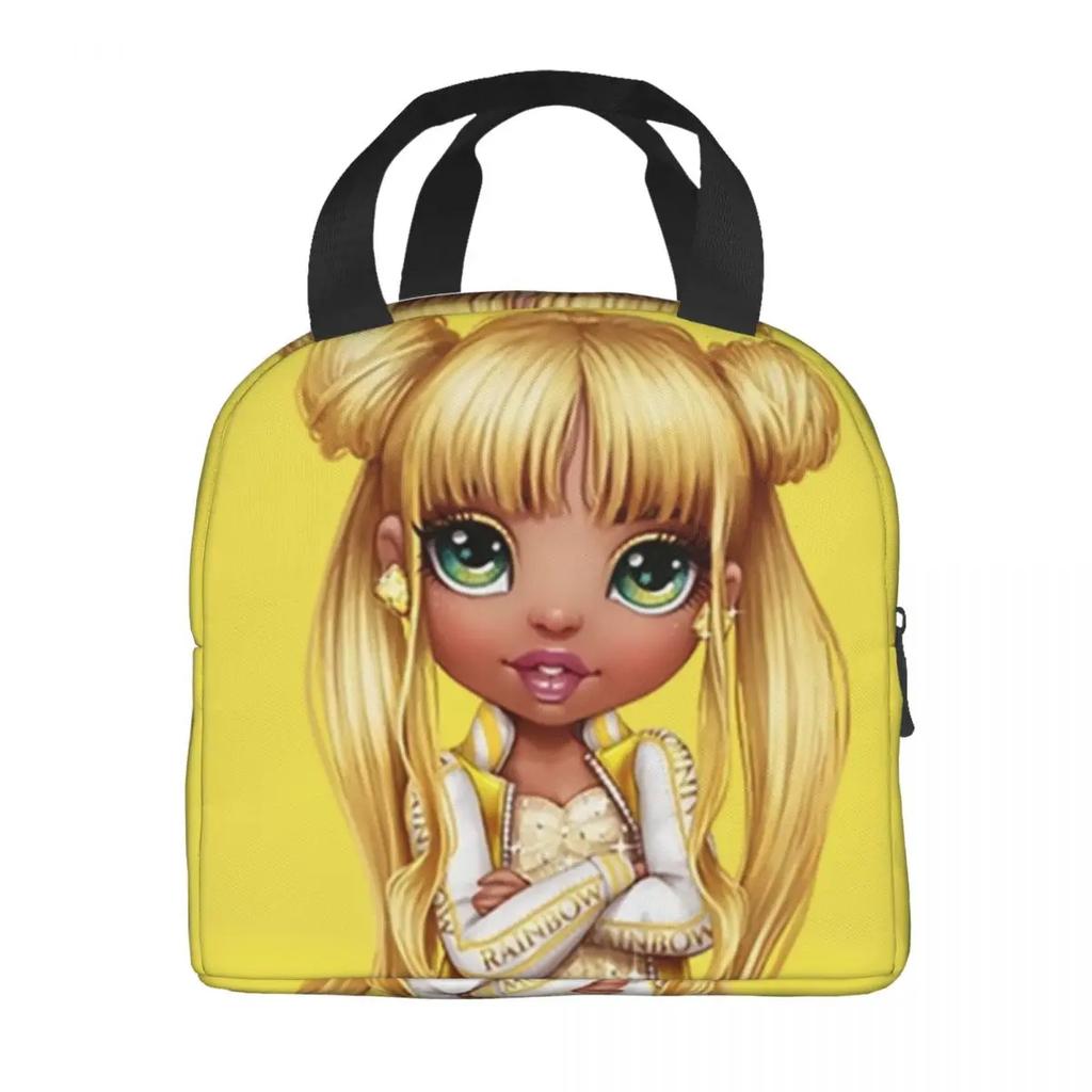 Сумка-тоут Rainbow High Insoled Lunch Tote для женщин Sunny Madison Portable Cooler Thermal Food Lunch Box Outdoor Camping Travel