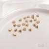 14K Gold-Filled Pentagon Star Spacer Beads for DIY Jewelry and Small Bracelets