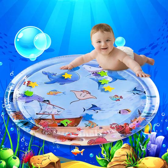 100 см Безопасный детский водный коврик игрушка Tummy Time Novel Babies Play Pad Подушка