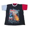 Винтажная футболка 1990-х годов с графическим принтом Quad Squad Shattered Backboard.