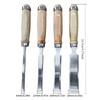 4-Piece High-Carbon Steel Wood Carving Chisel Set with Storage Bag, Full-Size Woodworking Tool Kit for Carving Projects