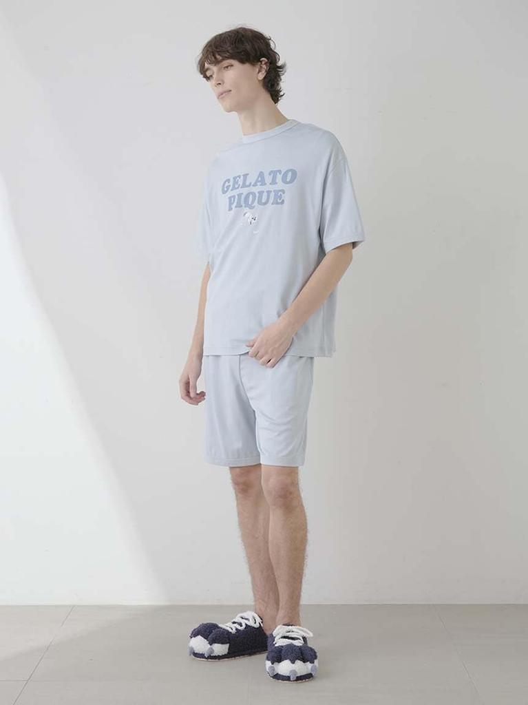 Gelato Pique KOUSUKE Shimizu HOMME PHCT251940 Blue Medium One-Point T-Shirt Men's