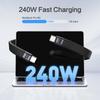USB 4 Кабель Портативный Брелок 240 Вт USB C Зарядный Кабель 40 Гбит/с Передача Данных Thunderbolt 4/3 8K@60Hz Видео Вывод для iPhone16