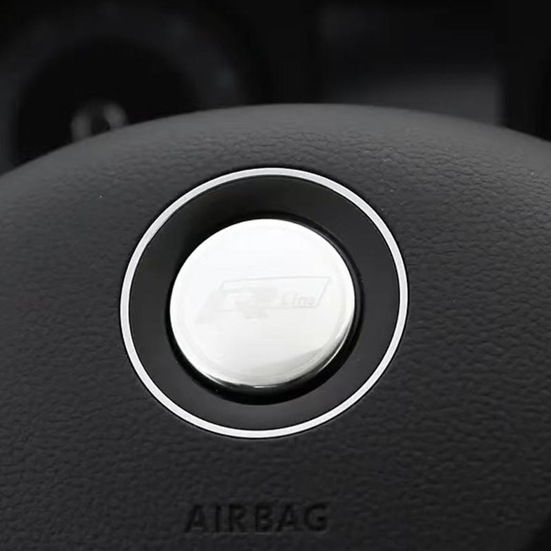 Для автомобиля VW Руль Автомобильный Значок Наклейка Аксессуары Для Volkswagen R-line GTI R Polo Golf 7 8 Touareg Passat Tiguan Jett