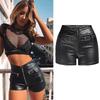 Casual Leather Shorts Women Spring And Fall PU Leather Pants Women's Casual Short Pants