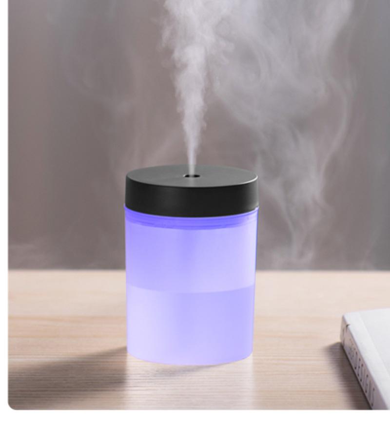 USB Цветной Ночник Увлажнитель и Мини Очиститель Воздуха - Бесшумный, Компактный для Использования в Спальне