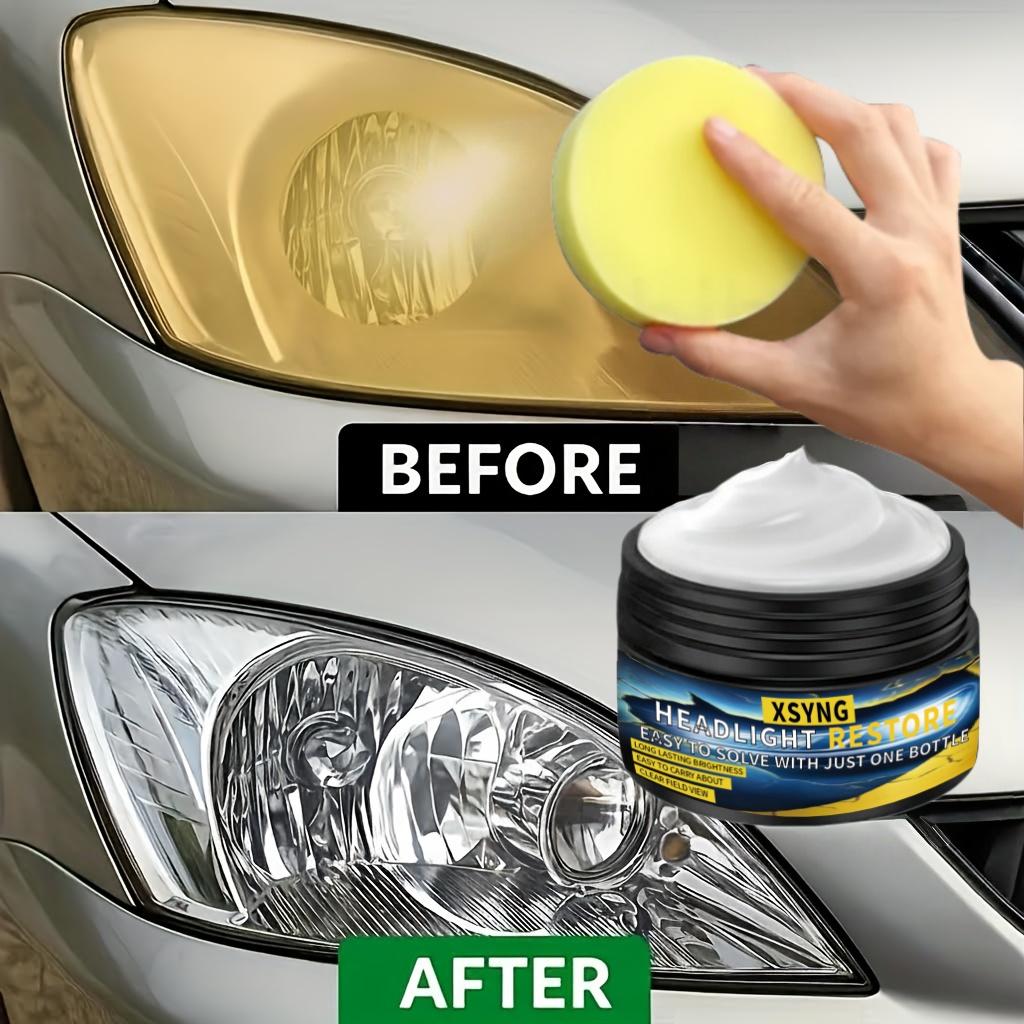 Car headlight repair cream, designed to repair yellowing, blurring, oxidation, and scratches, quickly restore light clarity