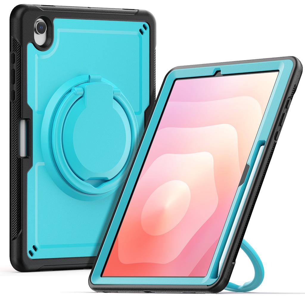 Чехол-подставка с вращающейся ножкой для Samsung Galaxy Tab S10 Lite, противоударный чехол для планшета из ПК + ТПУ