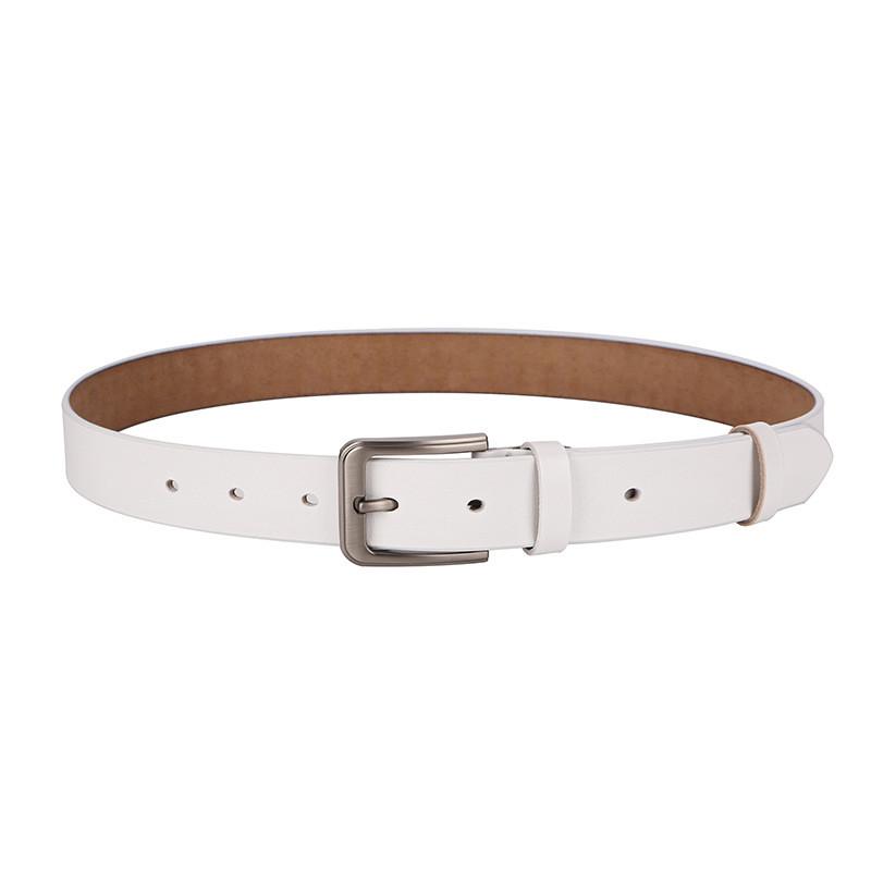 Mens Fashion Leather Belt With Sleek Polished Finish And Metal Pin Clasp For Work And Weekend