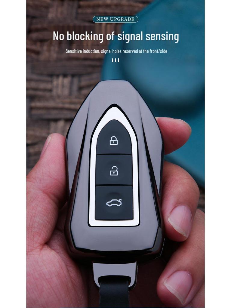 Zotye T-Series Key Case: Compatible with T600, T500, T700, T300, Dama X5, SR7 - Metal Car Key Buckle