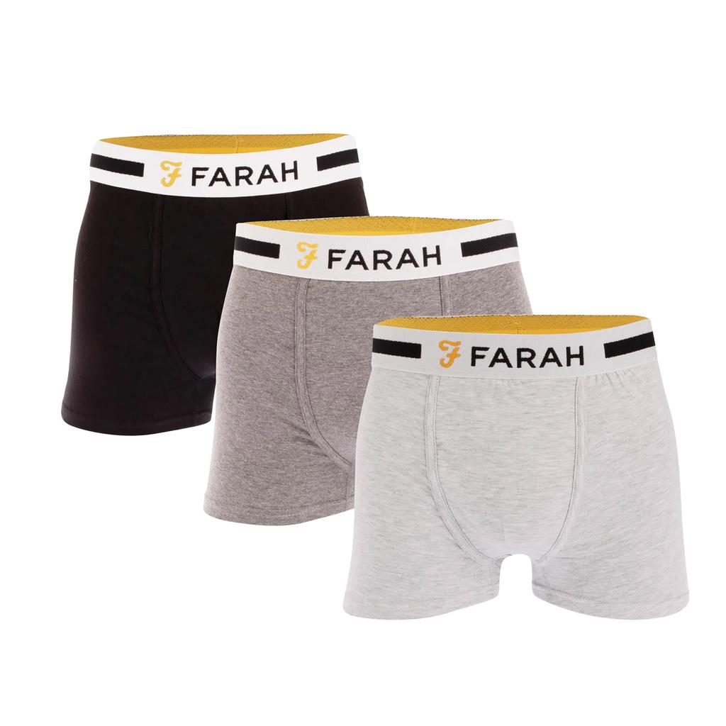 Farah Mens Yeri Boxer Shorts (Pack of 3)