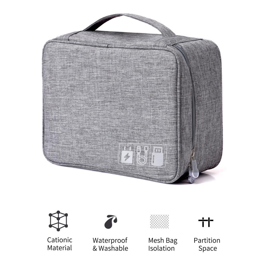 Дорожная сумка-органайзер для электроники, сумка для хранения кабельных аксессуаров, свободное отдельное пространство
