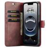 DG.MING Чехол для iPhone 16e Съемный Разделенный Кожаный Чехол для Телефона