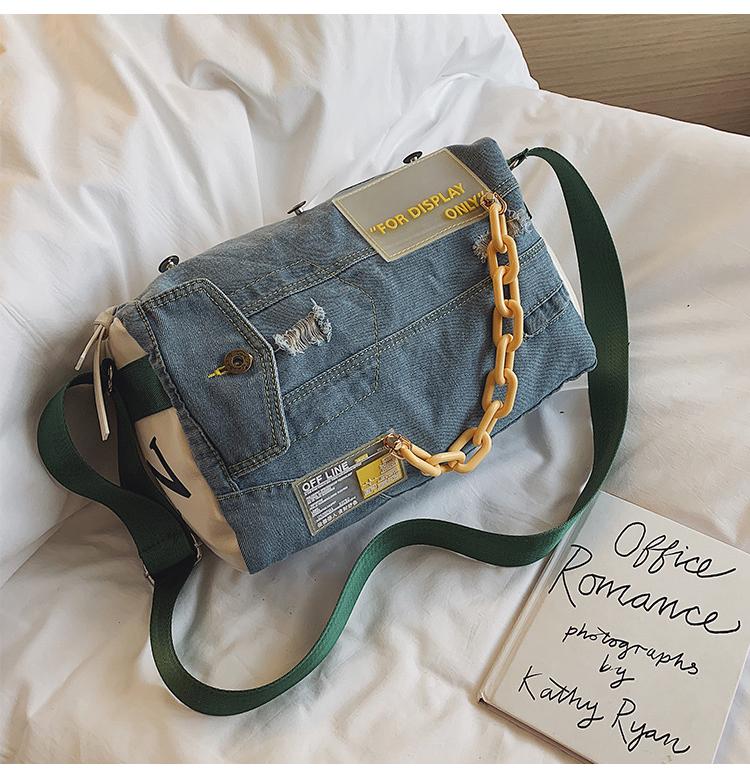 Fashion Denim Women Shoulder Bags Large Capacity Travel Bag Designer Women Bags Luxury Blue Jeans Crossbody Bag Female Big Purse