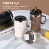 550ml Insulated Coffee Mug 304 Stainless Steel Tea Coffee Cup with Lid Spoon Tea Strainer Portable Bottle Cup For Office Travel