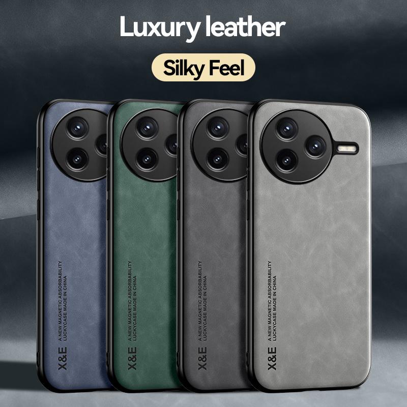 Чехол для Xiaomi Poco F7 Pro 5G Чехол для Poco F7 Ultra F6 X6 X7 M6 M7 Pro C65 C71 C75 4G Мягкая рамка Кожаная магнитная задняя крышка