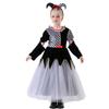Children's Poker Queen Black and White Plaid Dress Clown Dress Princess Dress Halloween Costume